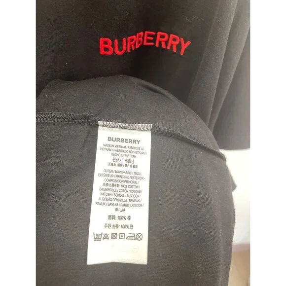 Burberry Men’s Jayson Icon Stripe Crewneck T-Shirt Black XL 8078114 - Picture 6 of 8